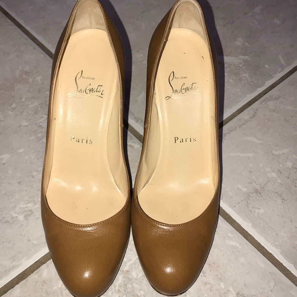 Brown simple 85mm louboutin size 36.5